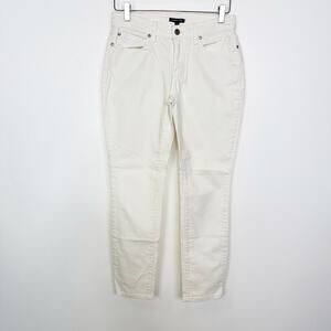 Eileen Fisher Ivory Cream Denim Jeans 4